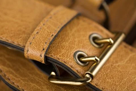 Leather bag accessories Stock Photos