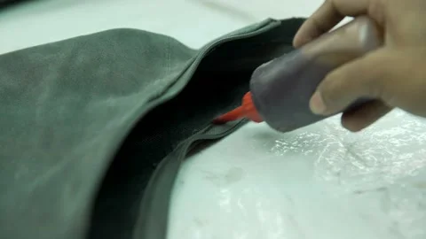Leather bag making Stock Footage 202461157