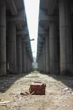 Leather bag Stock-Fotos