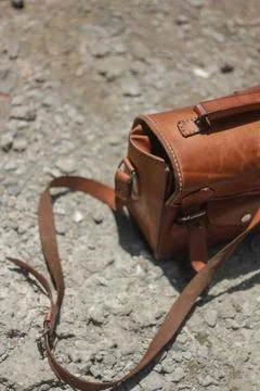Leather bag Stock-Fotos