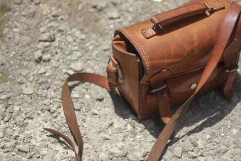 Leather bag Stock-Fotos