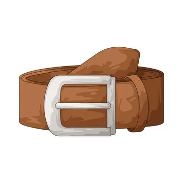 Leather belt illustration Stock Illustration