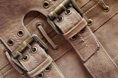Leather With Belts Stock Photos