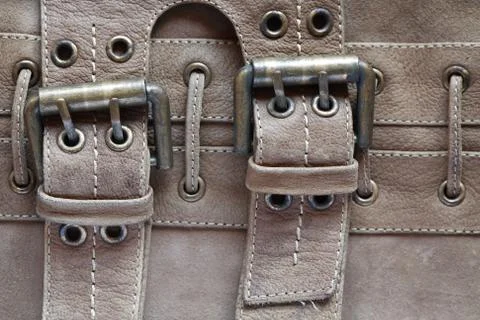 Leather With Belts Stock Photos