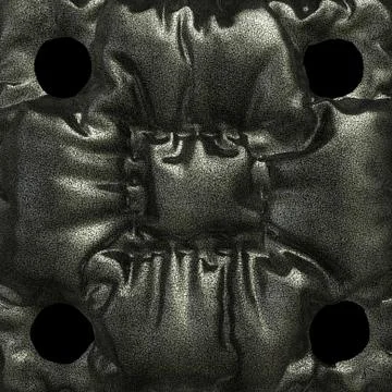 Leather black background or texture 3d illustration Stock Illustration