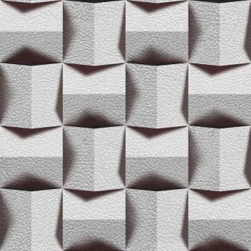 Leather blocks stacked for seamless background, surface white leather Stock Illustration