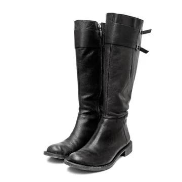 Leather boots Stock Photos