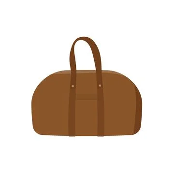 Leather Boston bag Stock Illustration