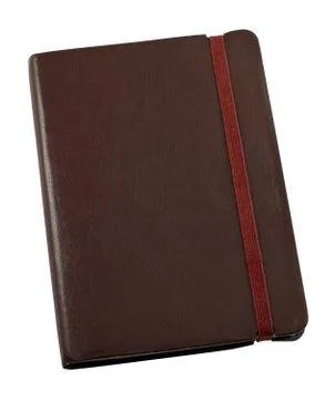Leather bound journal Stock Photos