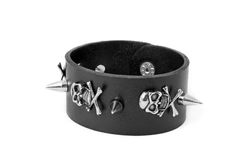 Leather bracelet Stock Photos