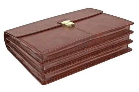 Leather briefcase accessory 스톡 일러스트
