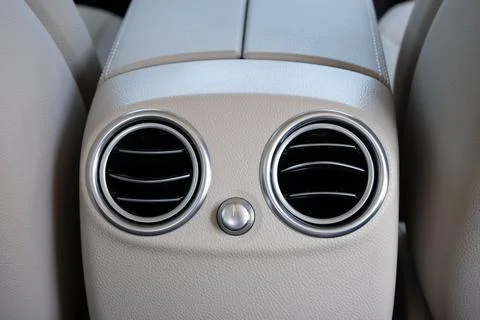 Leather car interior Stock Photos