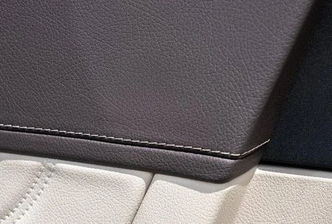 Leather car interior Stock Photos