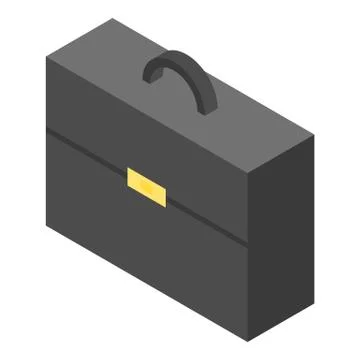 Leather case icon, isometric style Stock Illustration