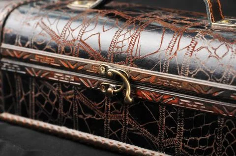 Leather case Stock Photos