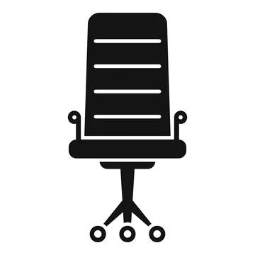 Leather chair icon simple vector. Office sit Stock Illustration
