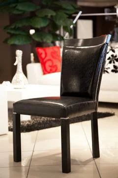 Leather chairs Stock Photos