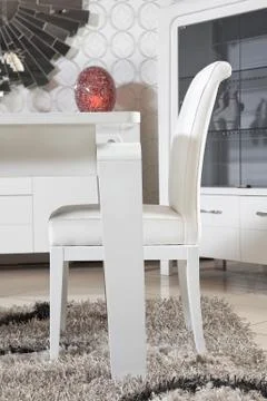 Leather chairs Stock Photos