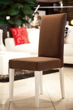 Leather chairs Stock Photos