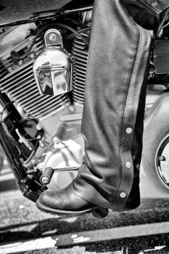 Leather chaps Stock Photos