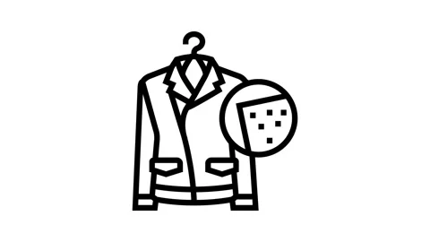 Leather cleaning laundry wash line icon animation Stock Footage 326128032
