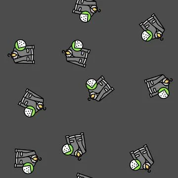 Leather cleaning laundry wash vector seamless pattern 스톡 일러스트