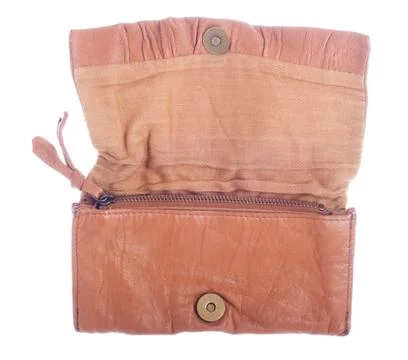 Leather clutch Stock Photos