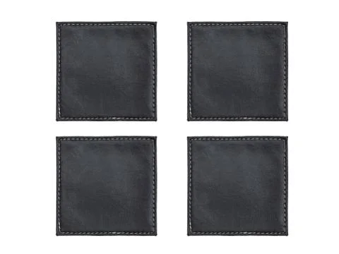 Leather coaster Stock Photos