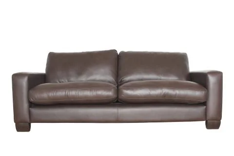 Leather couch Stock Photos