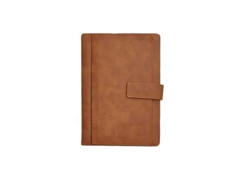 Leather cover diary notebook Stock Photos