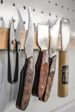 Leather cutter tools. Stock Photos