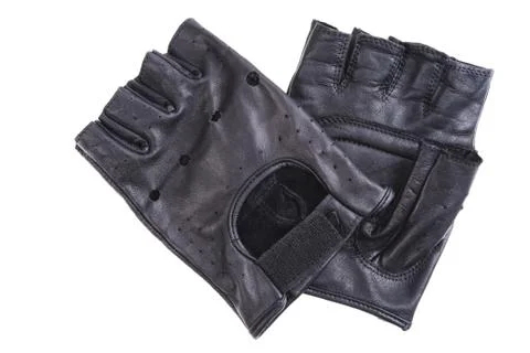 Leather driving gloves Stockfoto's
