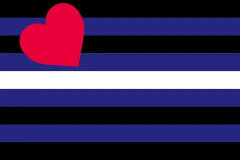 Leather fetish flag Stock Illustration