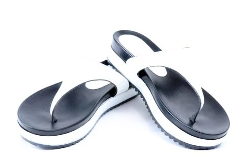 Leather flip flops Foto stock