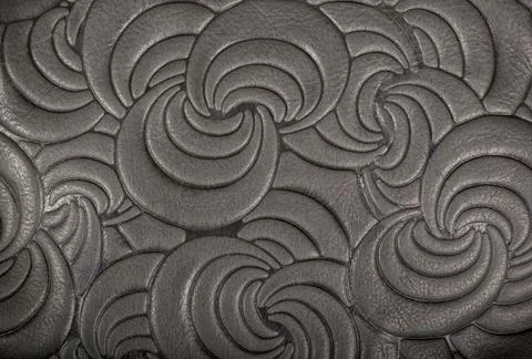The Leather floral pattern background close up Stock Photos