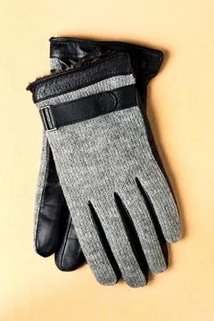 Leather gloves Stock-Fotos