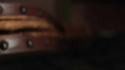 Leather Guitaar Case Stock Footage 136342324