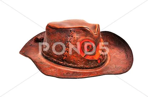 Leather hat Stock Photos