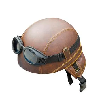 Leather helmet Stock-Fotos