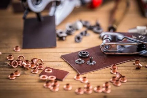 Leather hole maker Stock Photos
