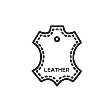 Leather Icon vector set collection for web Stock Illustration