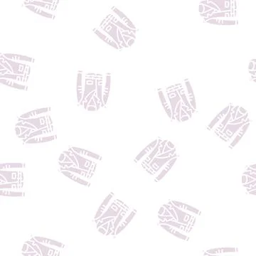 Leather jacket clothes glyph seamless pattern Stock Illustration