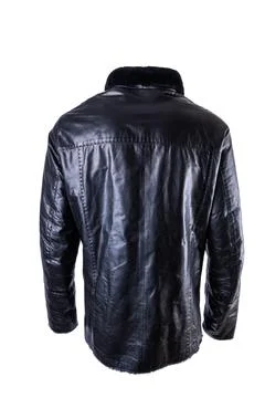 Leather jacket isolated Stock Photos