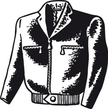 Leather jacket, Retro Vector Illustration イラスト素材