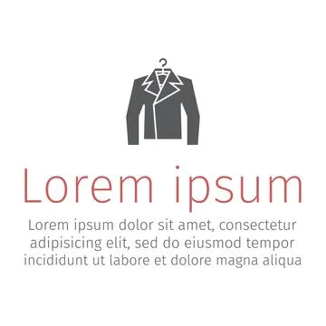 Leather Jacket, rock style, vector icon. 库存插图