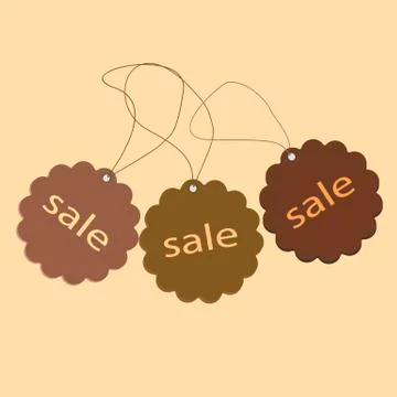 Leather label Stock Illustration