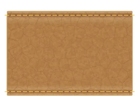 Leather label for jeans vector illustration Illustrazione stock