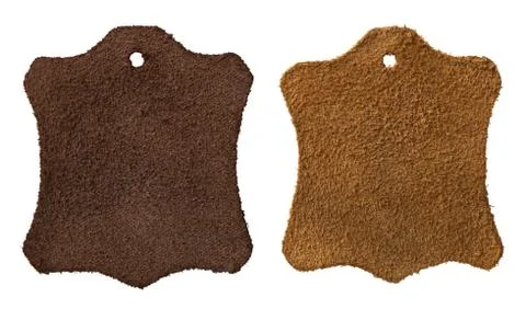 Leather labels Stock Photos