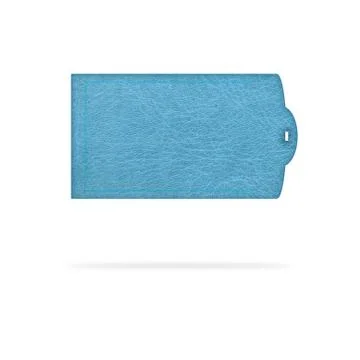 Leather labels on white background Illustrazione stock