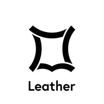 Leather logo icon. Vector recycled leather symbol 스톡 일러스트